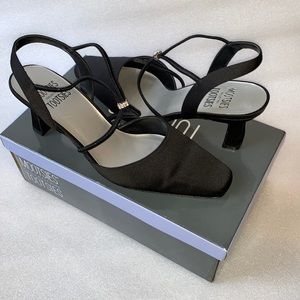 Mootsies Tootsies Black Satin Heels